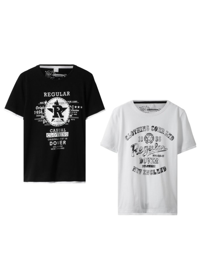 Jungen T-Shirt aus Bio-Baumwolle (2er Pack)