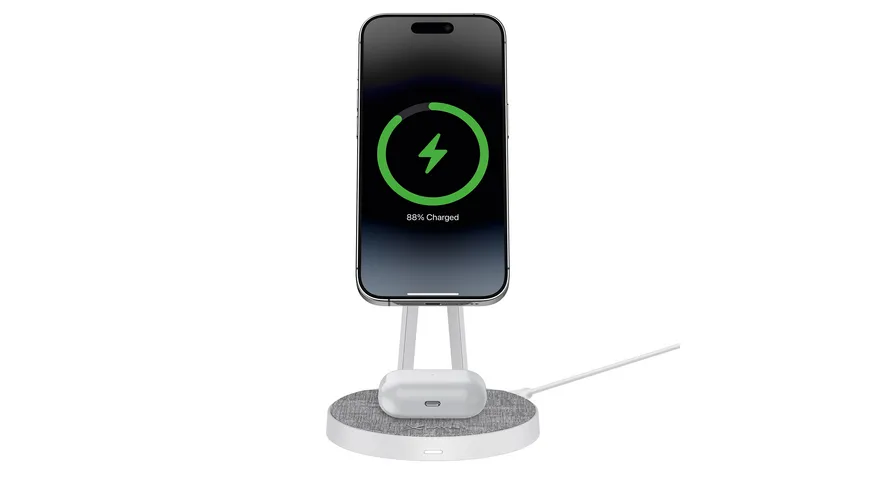 XLayer MagFix Pro 2 in 1 Ladestation 15W Grey/White