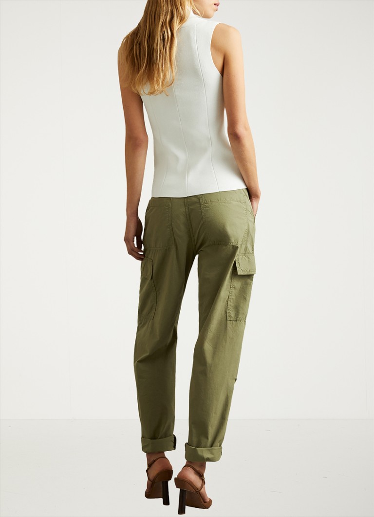 Reiss Alessio mid waist tapered fit cargo pants