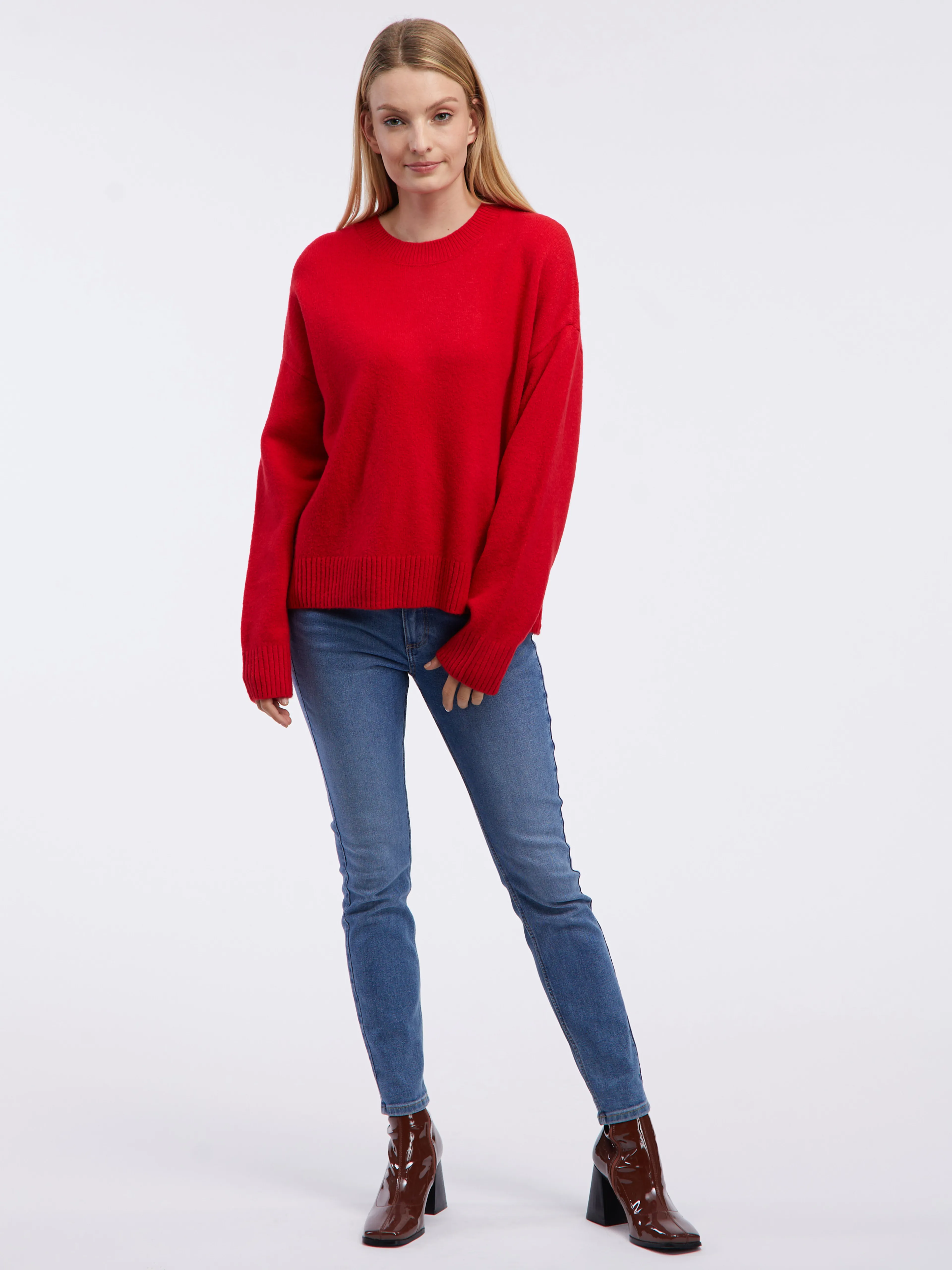 Roter Damenpullover ORSAY