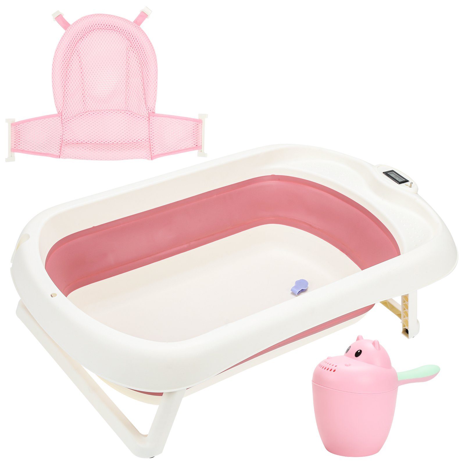 Clanmacy Babybadewanne Babywanne Baby Badewanne Kinder Babybadewanne Faltbare Babywannen