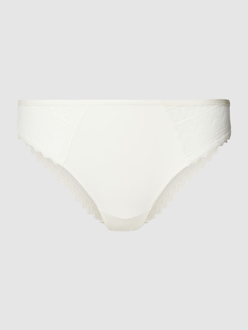 Slip mit Spitzenbesatz Modell 'EVERYDAY LACE' in weiß