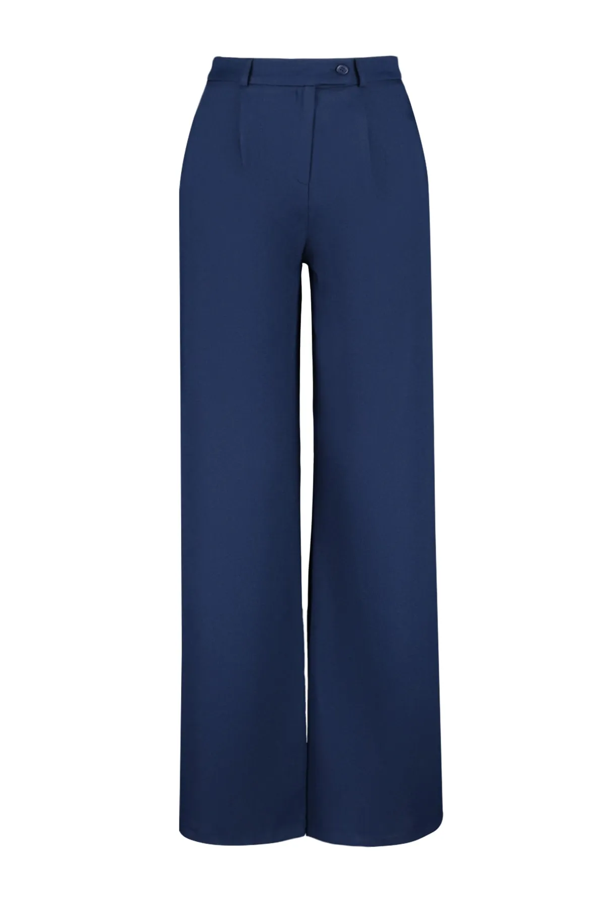 Trendyol Collection  Blaue Webhose mit weitem Bein TWOAW22PL0263