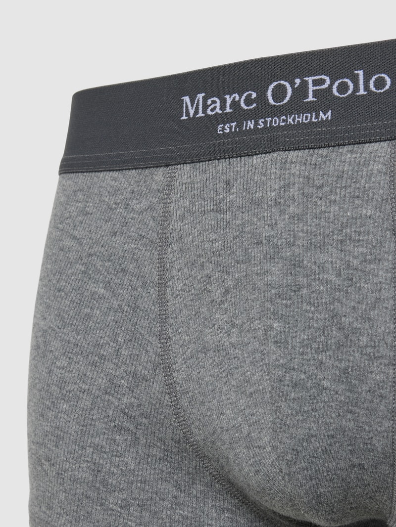 Trunks in Ripp-Optik im 2er-Pack in mittelgrau meliert