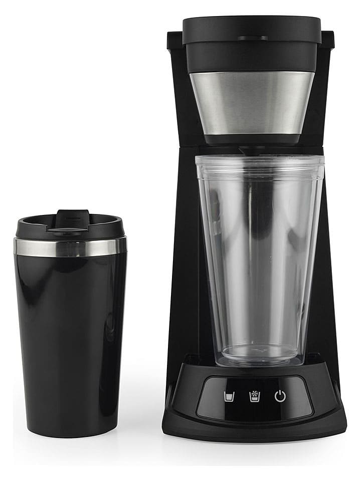 Petra 2in1-Eiskaffee-Maschine in Schwarz/ Silber günstig kaufen onesize