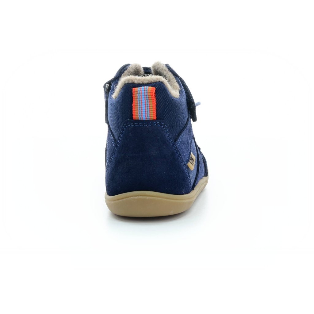 Koel4kids Beau Wool blue Winter-Barfuß-Stiefeletten