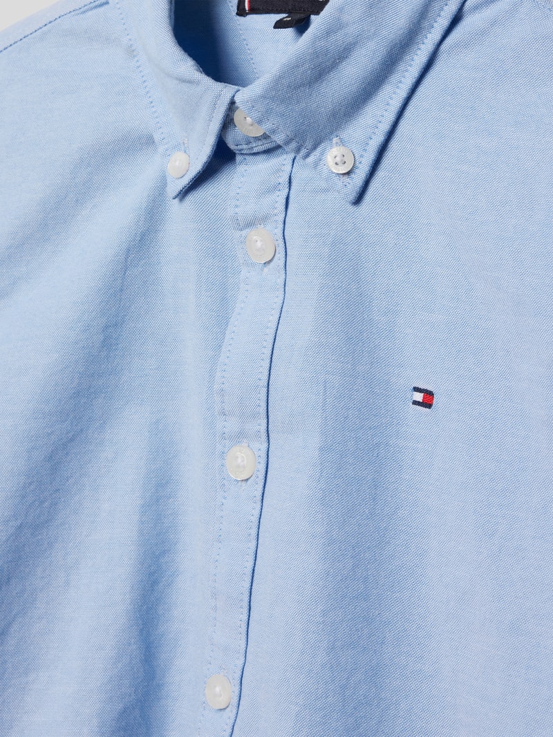 Hemd mit Button-Down-Kragen in bleu