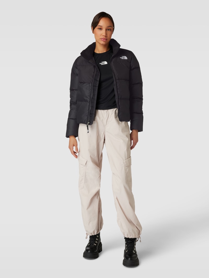 Steppjacke in Two-Tone-Machart Modell 'Saikuru' in schwarz