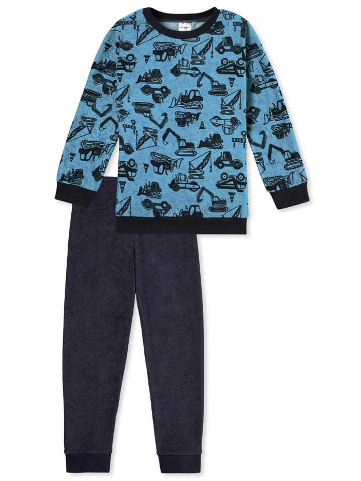Schiesser Schlafanzug Boys World in Hellblau günstig kaufen 92
