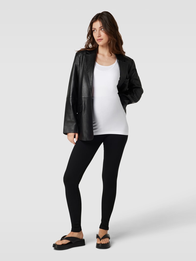 Umstands-Top mit U-Ausschnitt Modell 'KERRIE' in schwarz