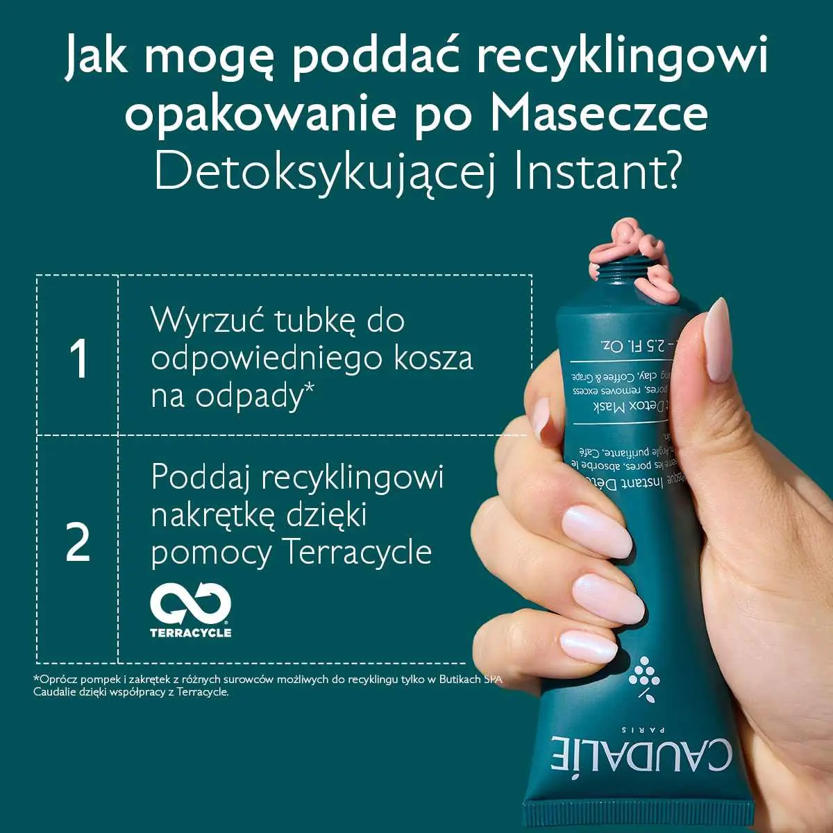 Caudalie Vinergetic C+ akimirksniu detoksikuojanti kaukė, 35 ml