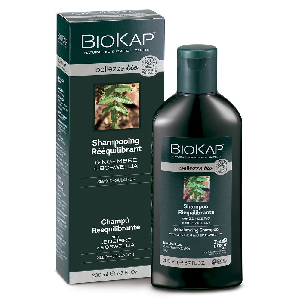 biokap SHAMPOOING RÉÉQUILIBRANT BELLEZZA BIO SHAMPOOING BIO CHEVEUX GRAS