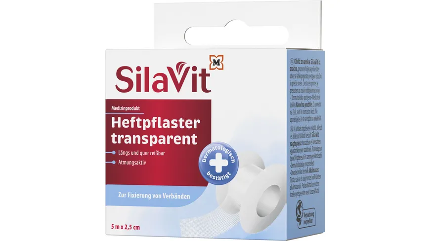 SilaVit Heftpflaster transparent 5 m