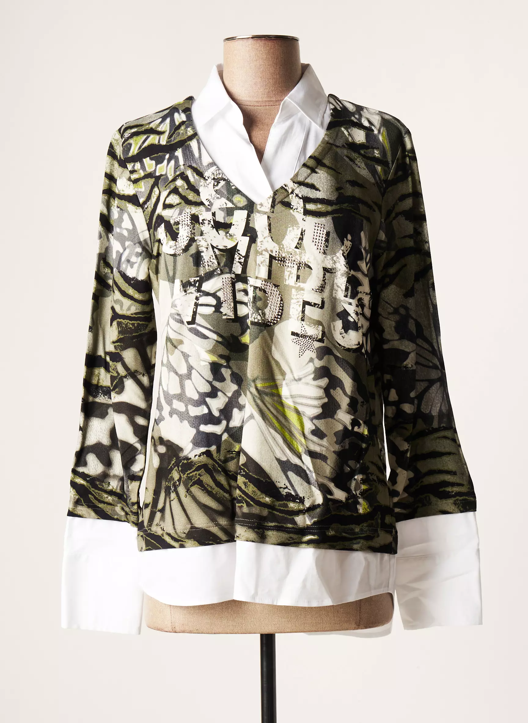 Justwhite Tops Femme couleur vert