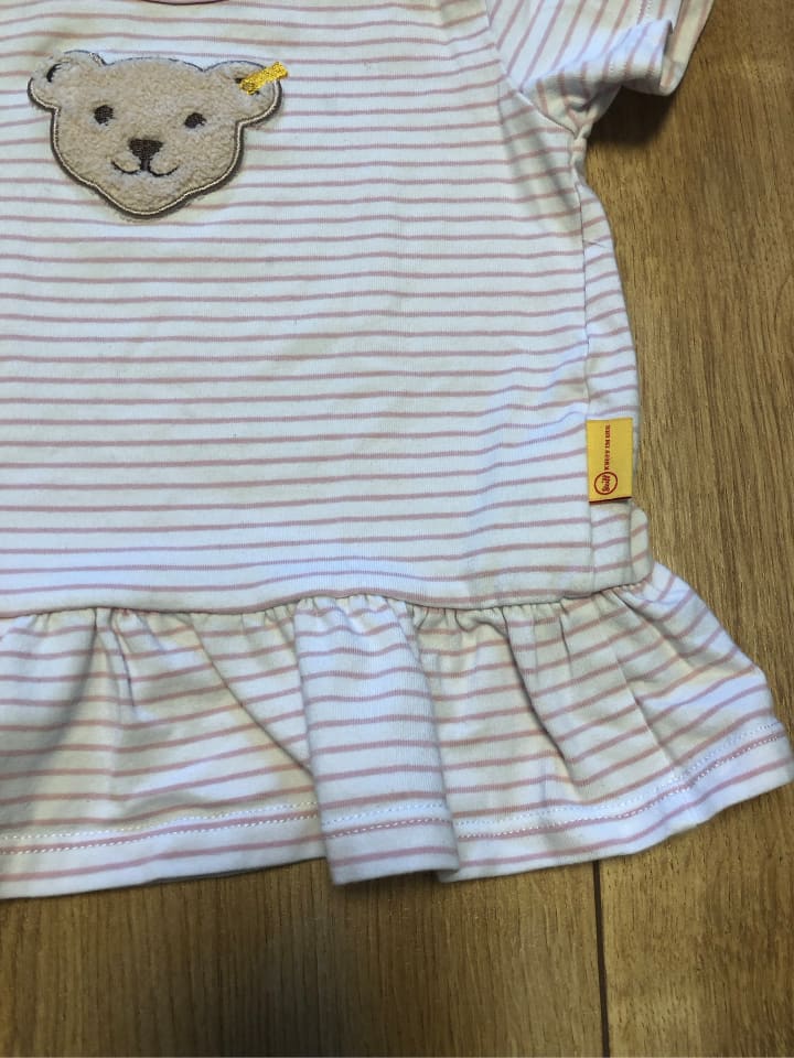 Steiff Shirt in Rosa/ Weiß günstig kaufen 80