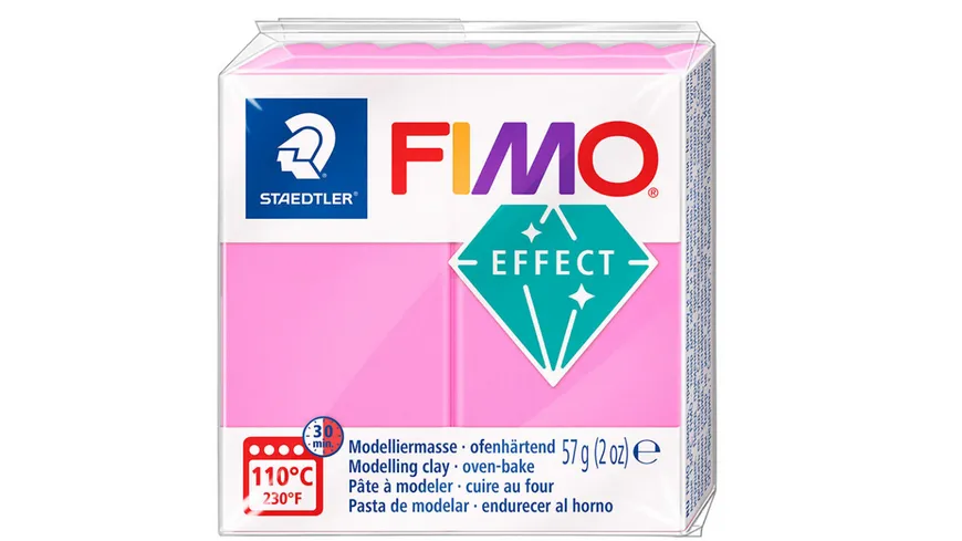 STAEDTLER Modelliermasse FIMO® effect neon rosa 57 g