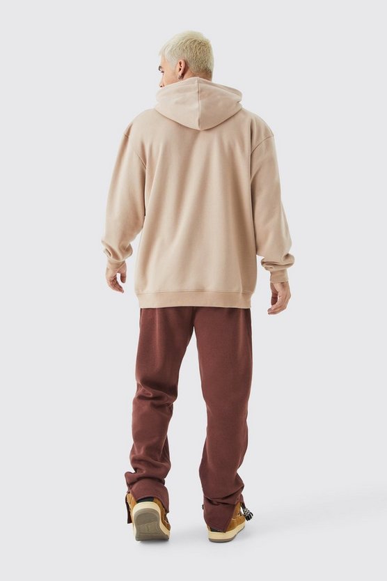Jogginghose mit geteiltem Saum und On Target Print