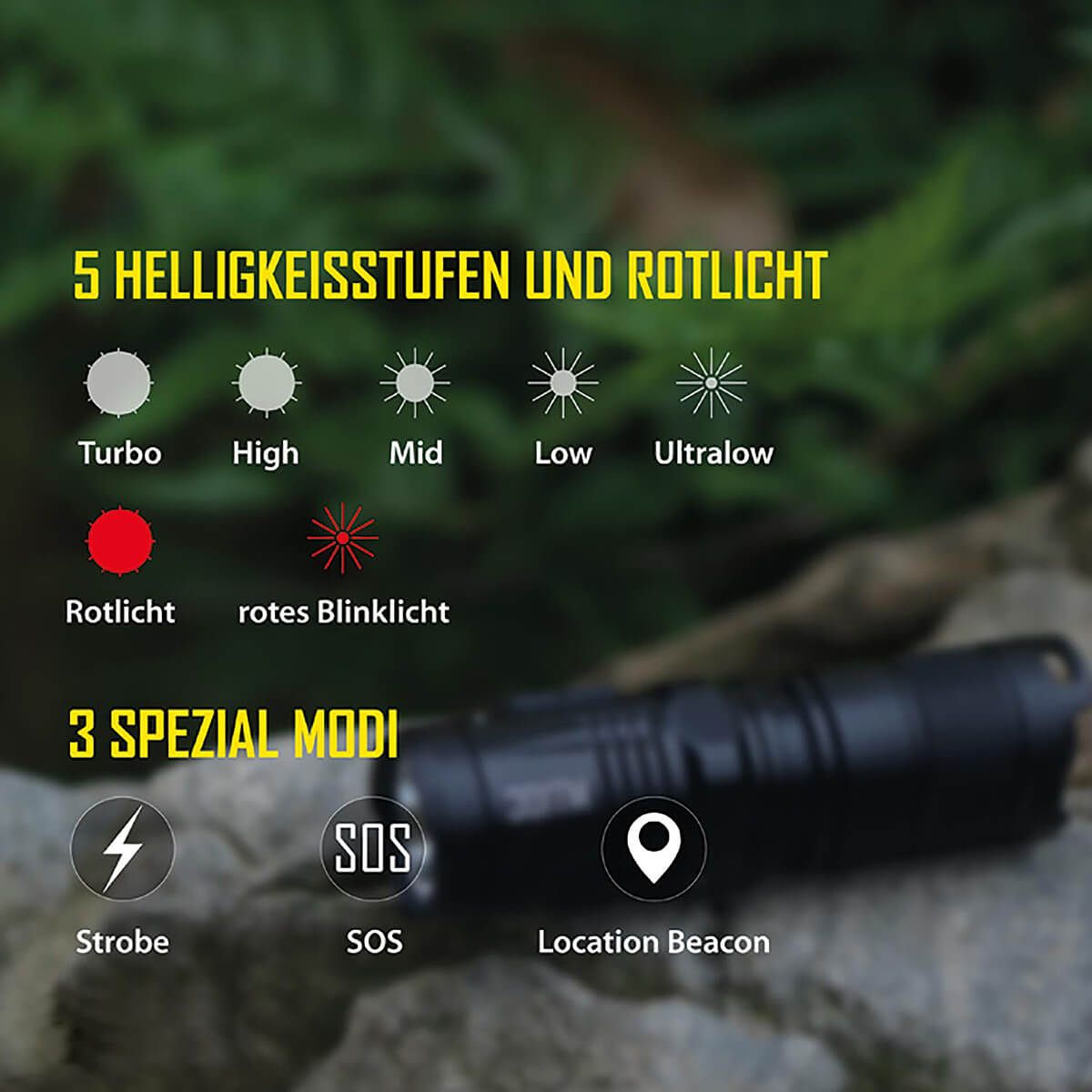 LED Taschenlampe MT10C