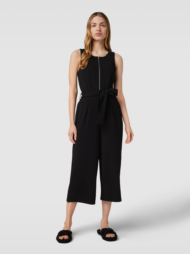 Jumpsuit mit Reißverschluss in schwarz