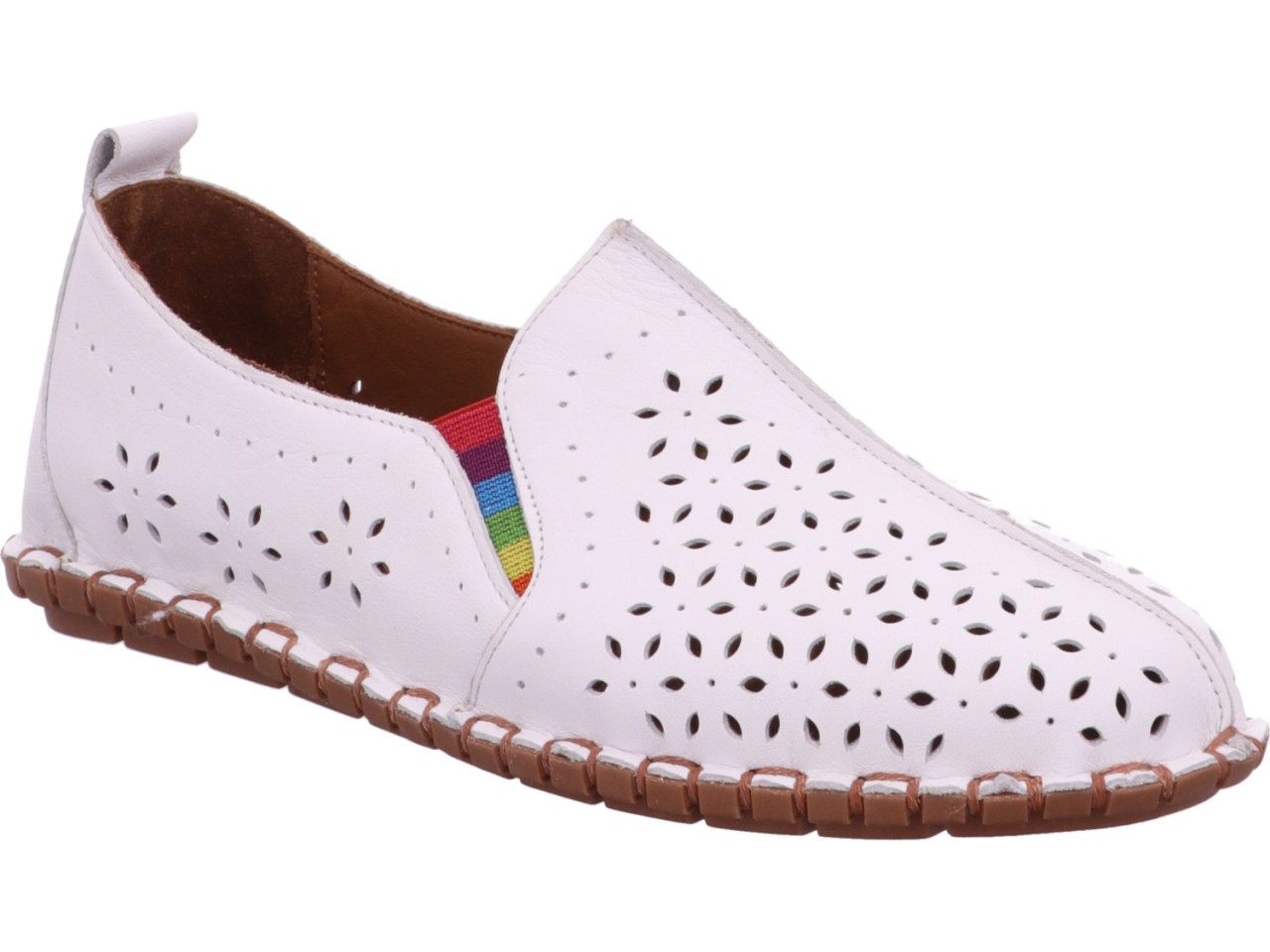 DIVERSE Sportliche Slipper weiss