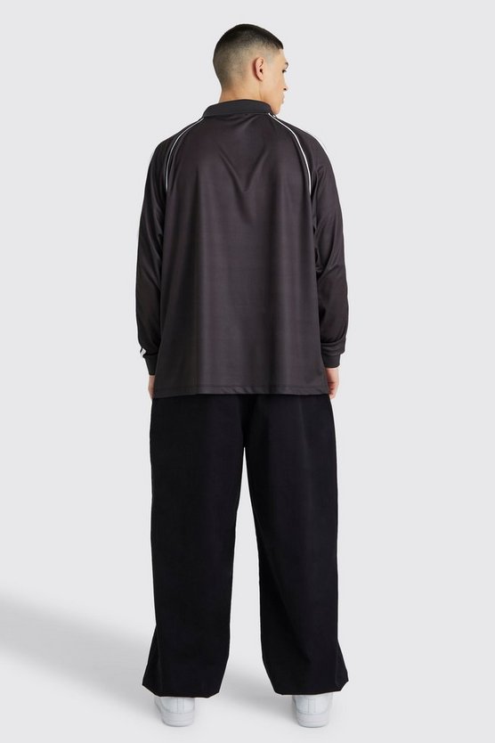 Bungee Waist Stripe Twill Parachute Pants