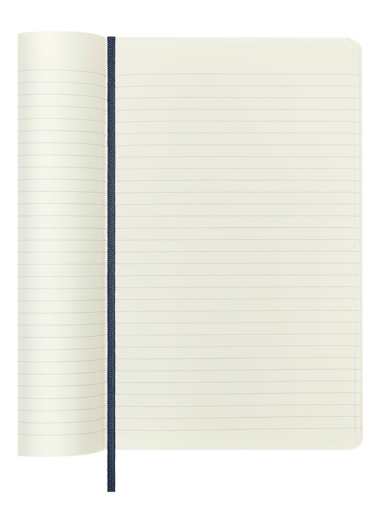 Taccuino Moleskine a righe grandi color zaffiro