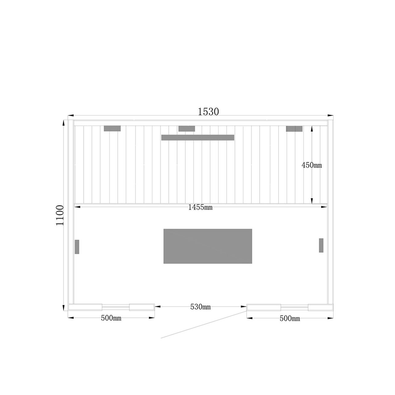 Home Deluxe Infrarotkabine REDSUN DELUXE - L