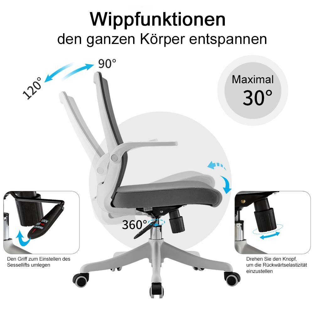 SIHOO Bistrostuhl SIHOO-J88, Ergonomische C-Bogen-Rückenlehne