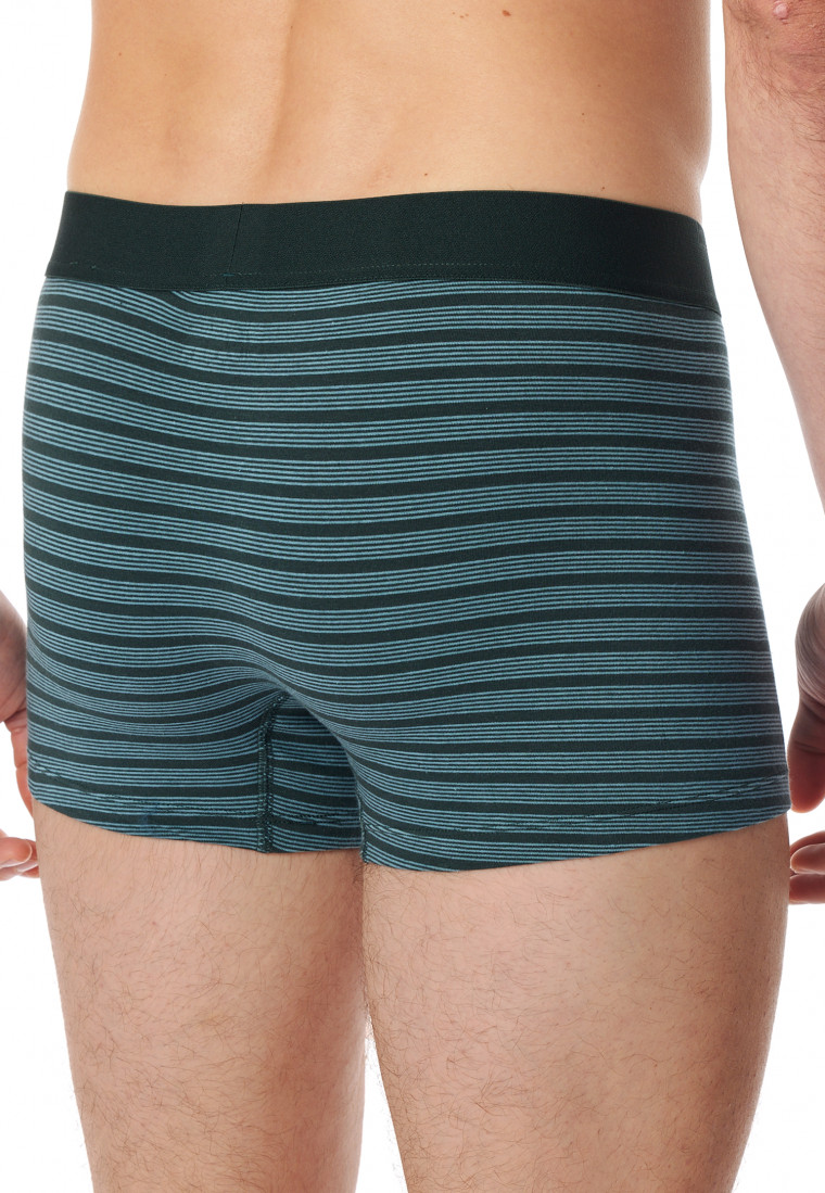 Shorts 3er-Pack Organic Cotton Webgummibund uni/gestreift mehrfarbig - 95/5