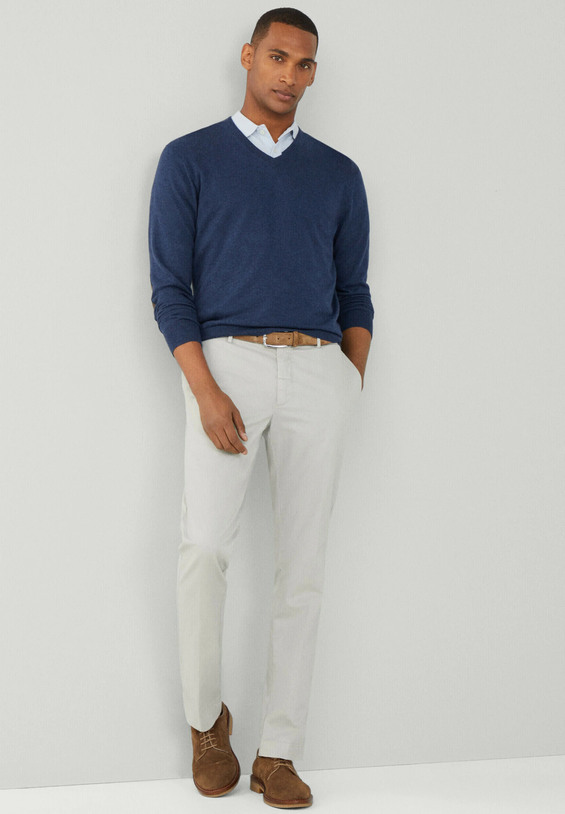 Suéter Hackett London con cuello en V