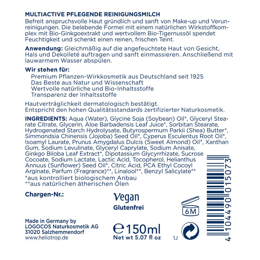Heliotrop MULTIACTIVE Reinigungsmilch 150 ml