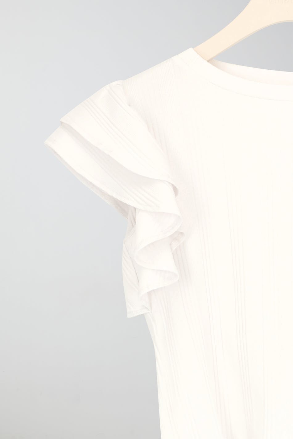 Y double frill top