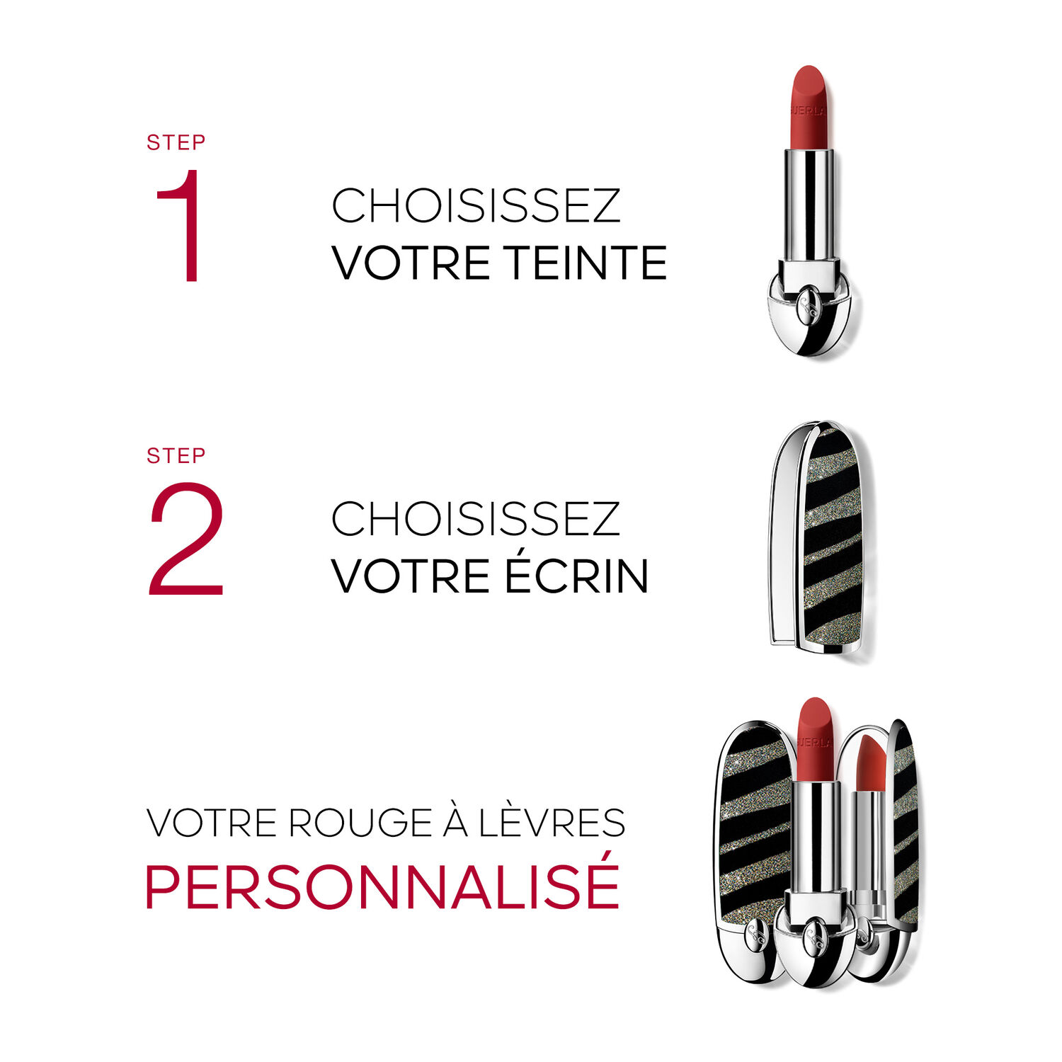 Guerlain ROUGE G L’écrin double miroir « Fantasy Bestiary »Édition Limitée