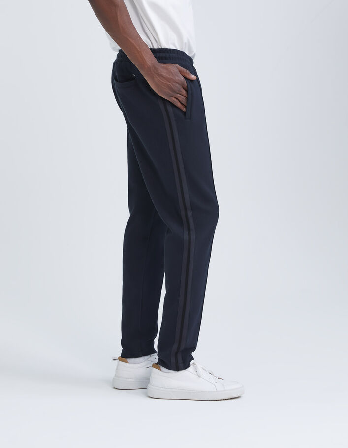 Jogging marine maille piquée esprit sport Homme