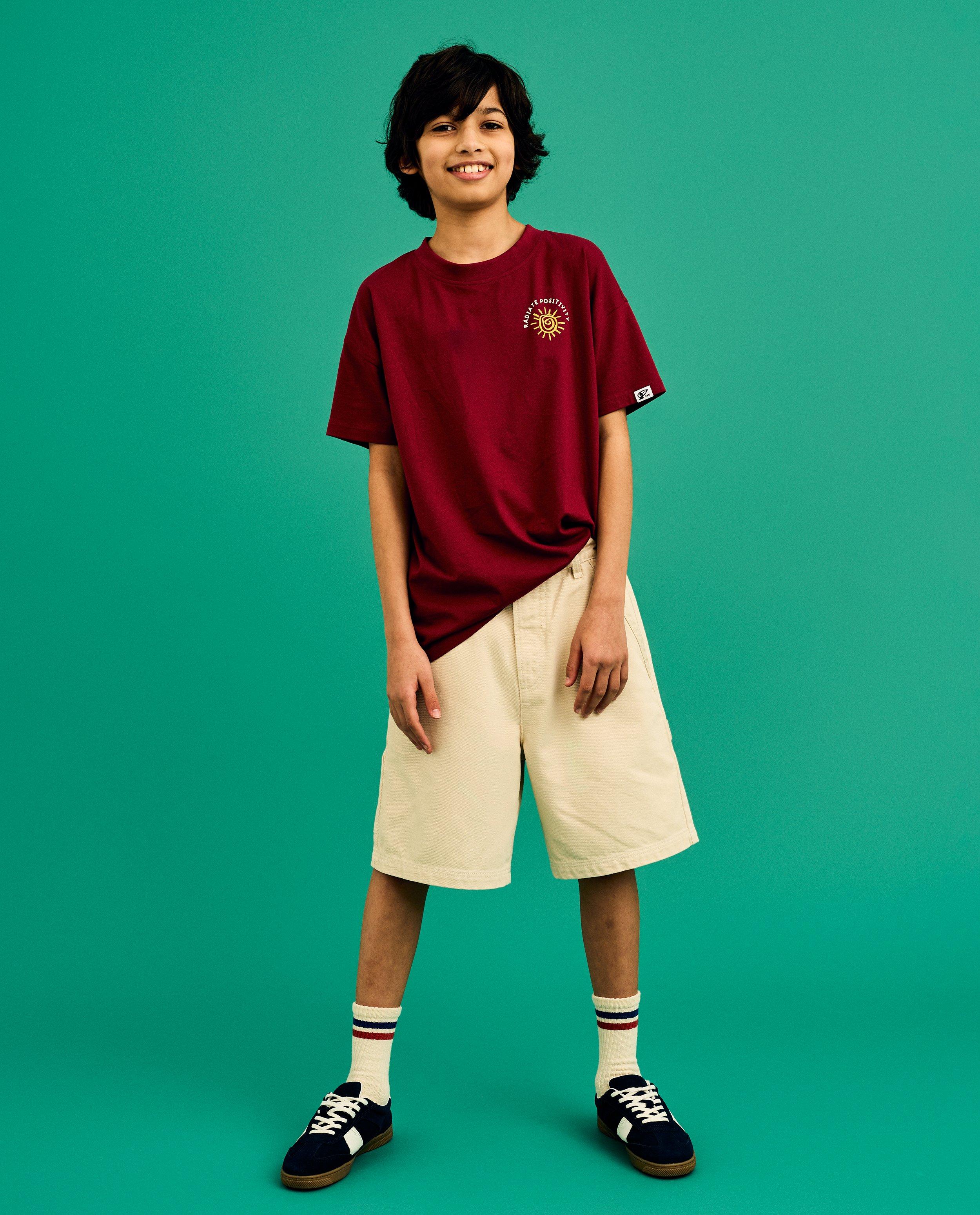 CKS Short bej, croială largă, cu