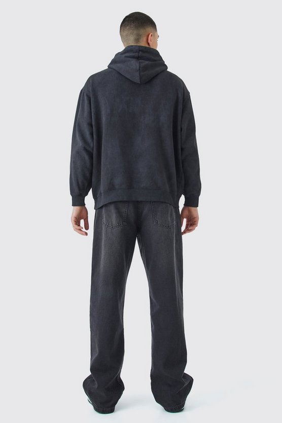 Bestickter Oversize Hoodie