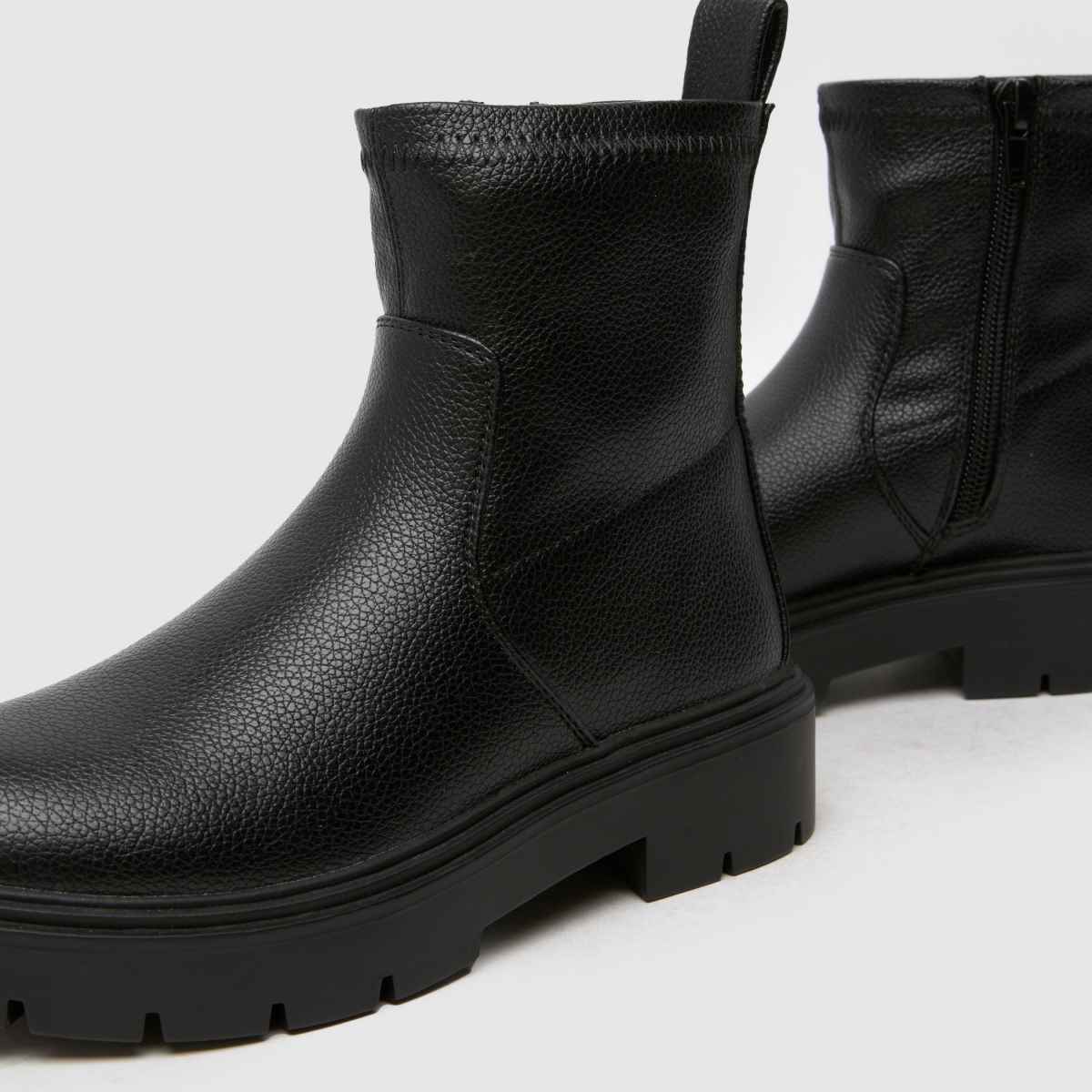 Schuh svarta City Sock flickor Junior stövlar