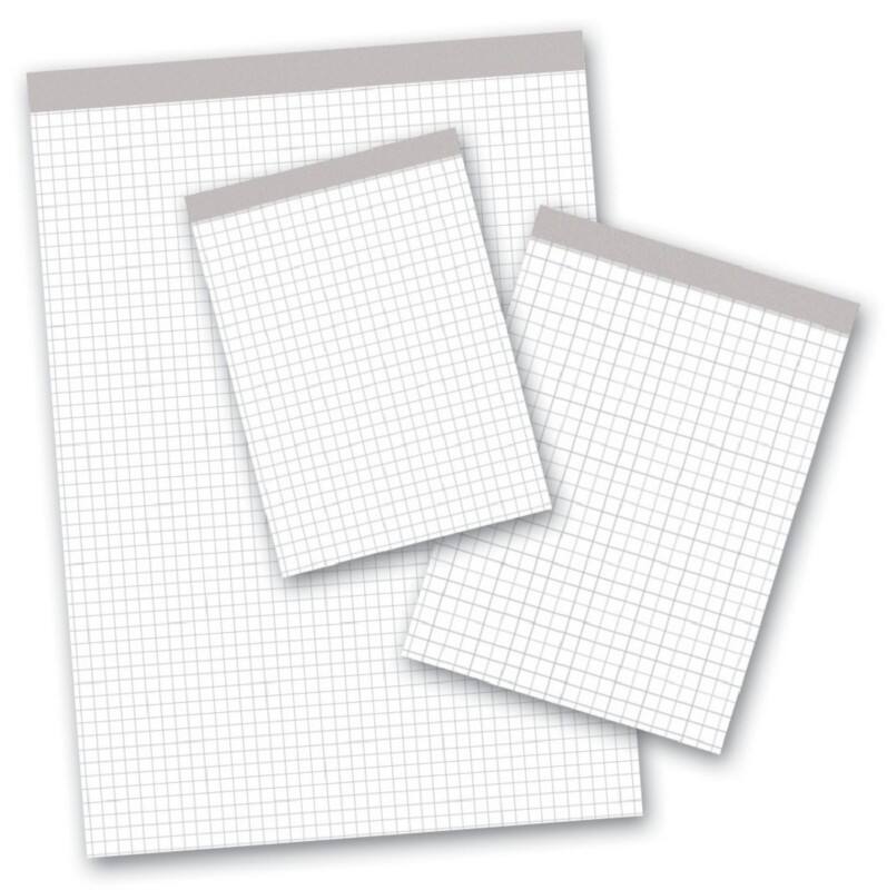 Ursus Style Notizblock A5 Kariert Geheftet Papier Weiß Nicht perforiert 200 Seiten 10 Stück à 100 Blatt