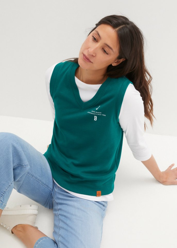 Lockerer Sweat-Pullunder