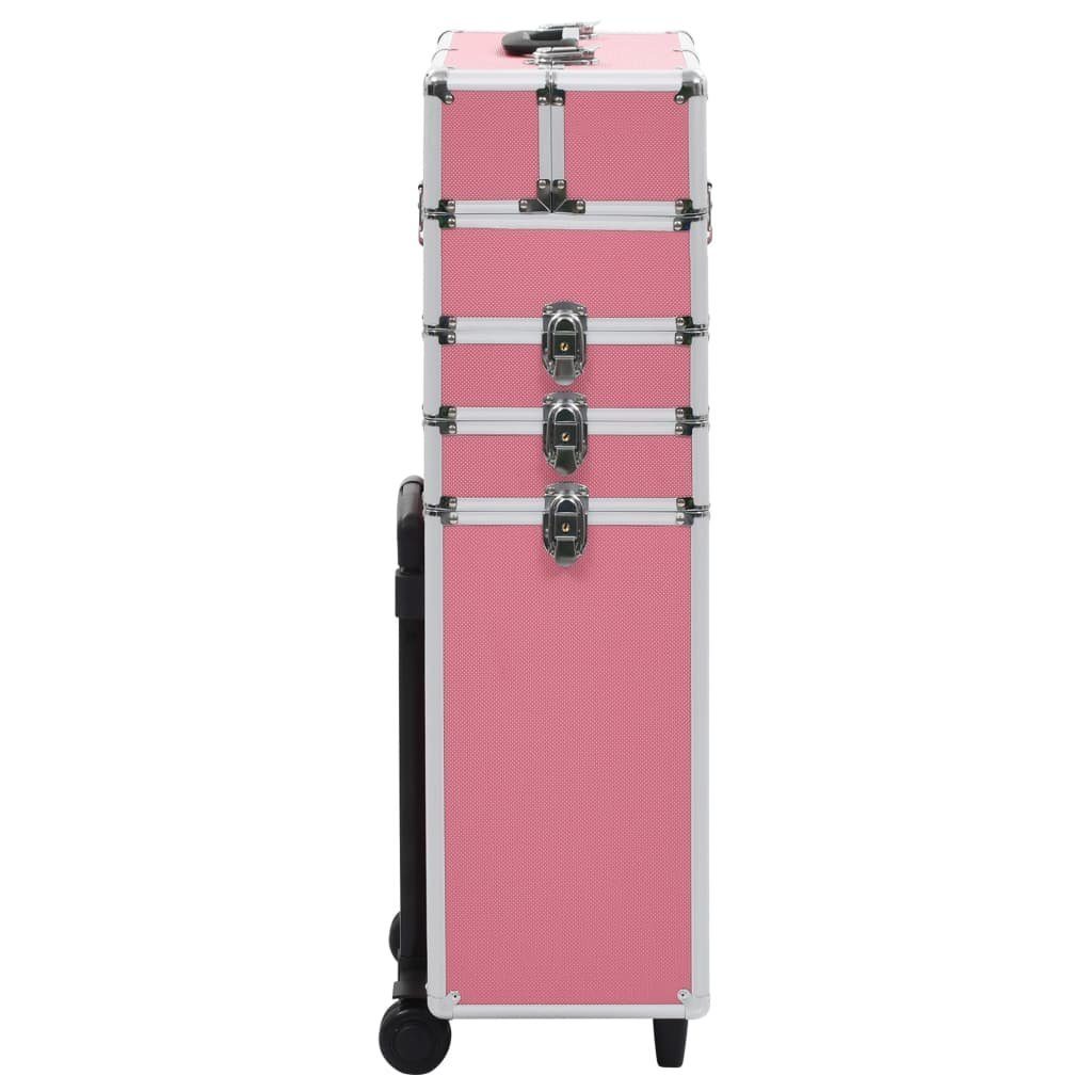 vidaXL Kosmetik-Koffer Kosmetikkoffer Aluminium Rosa