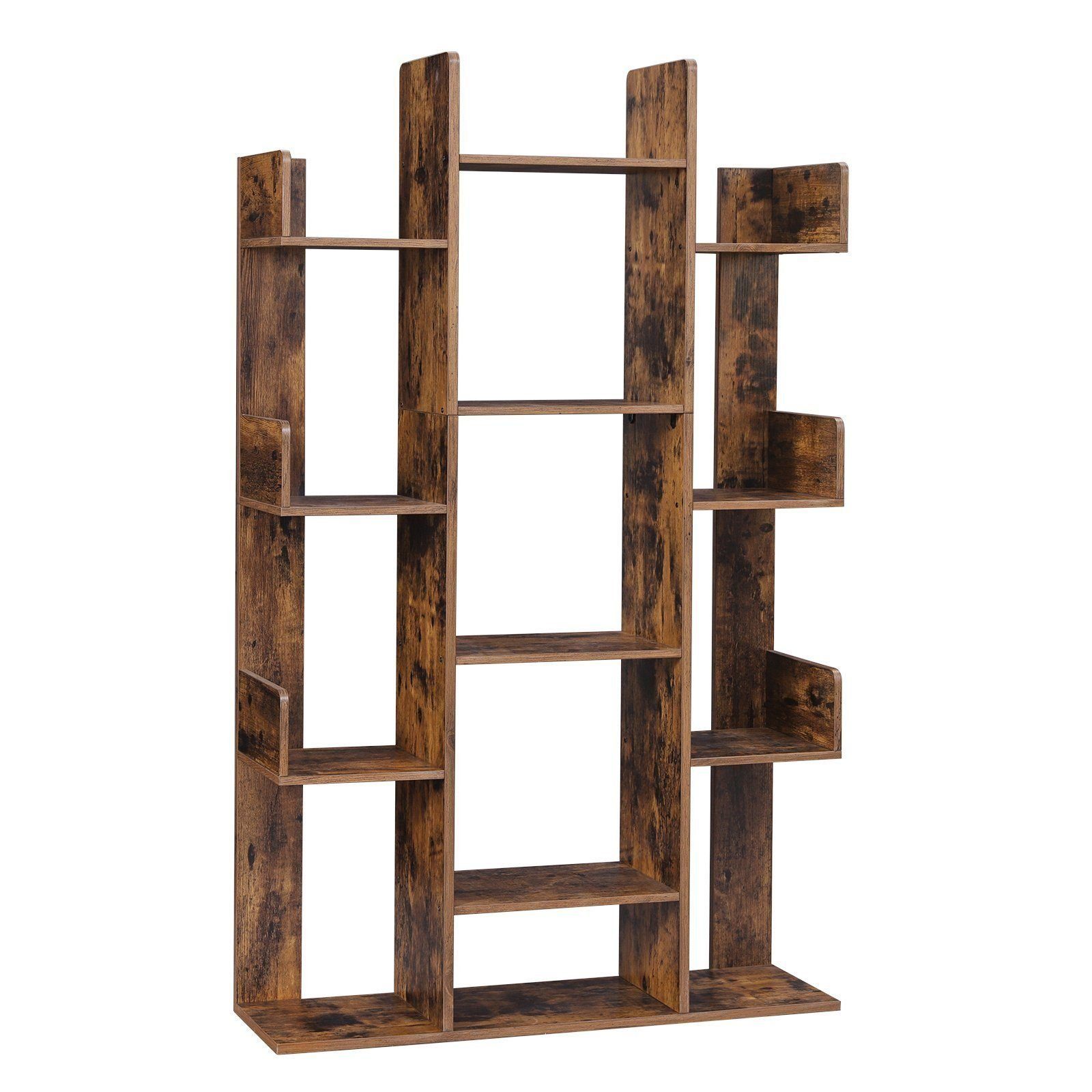 VASAGLE Bücherregal Standregal, mit 13 Fächern, 86 x 25 x 140 cm