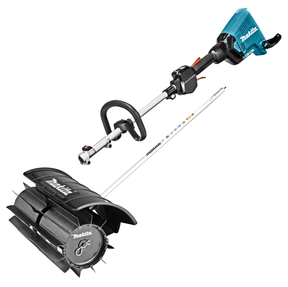 Makita DUX60ZX16 Trådløs kombinasjonssystem D-håndtak 2 x 18V ekskl. batterier og lader + Feievalse (gummi) feste