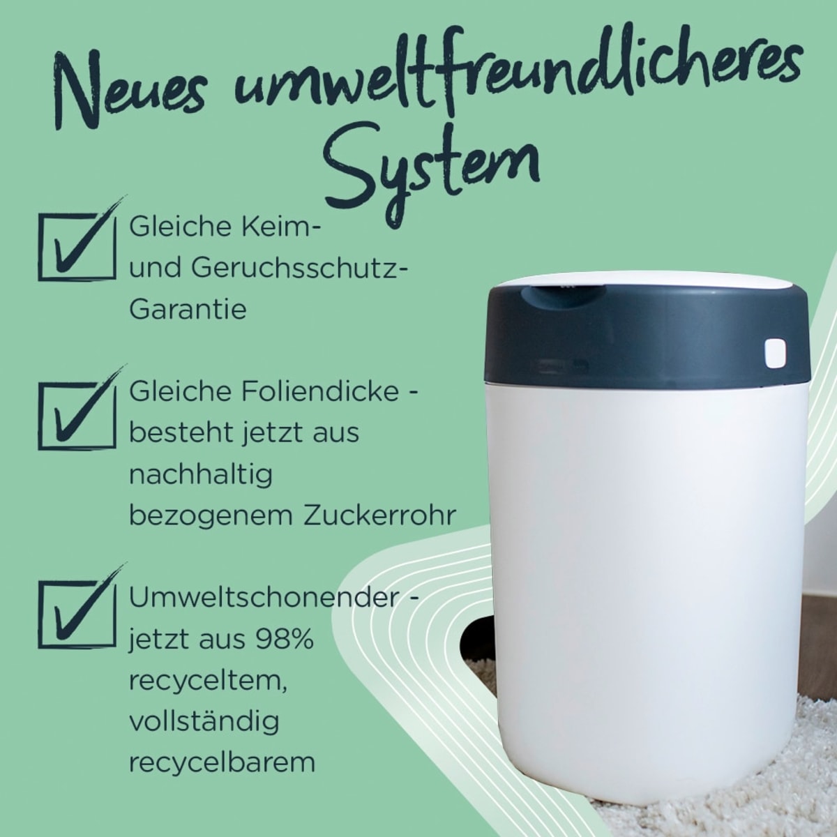 Nachfüllkassetten für Windeleimer Twist & Click und Sangenic Tec, 6 St