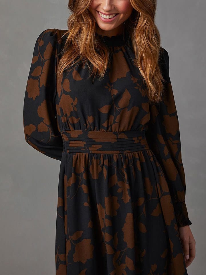 Milan Kiss Kleid in Schwarz/ Braun günstig kaufen
