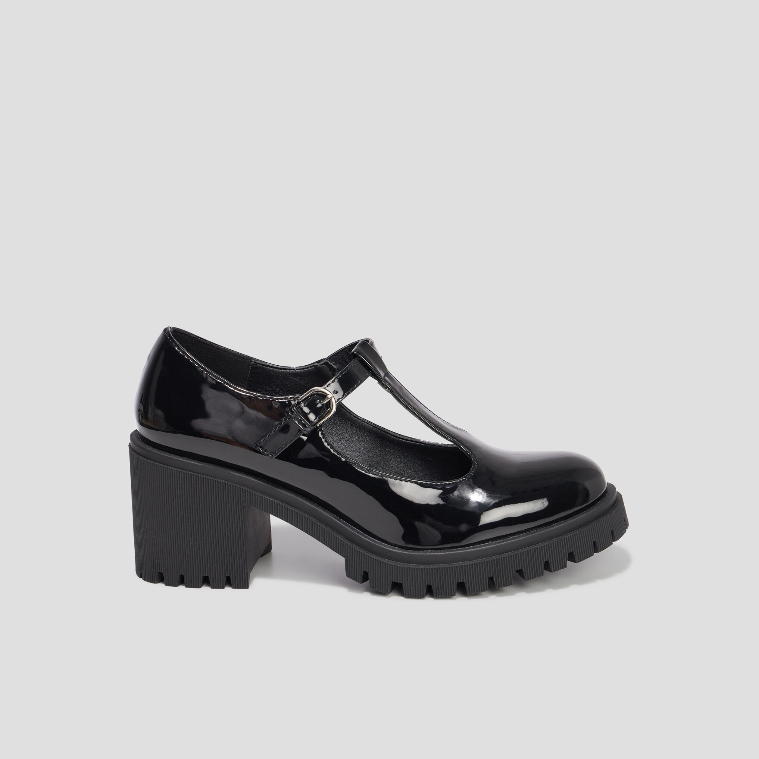 Loafers salomé vernies crantées Liberto noir femme | La Halle