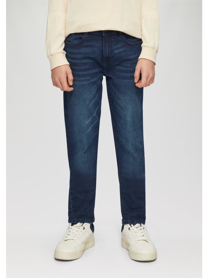 s.Oliver Jeans-Hose lang in Blau günstig kaufen
