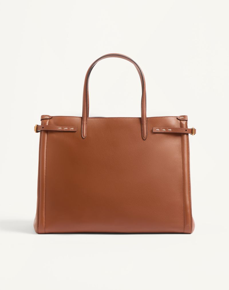 Bolsa de compras Valentino Garavani Antibes média em couro de bezerro