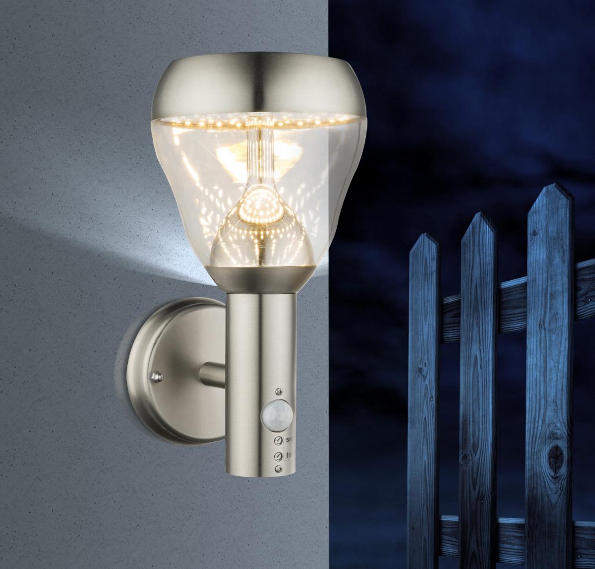 Globo Lighting - MONTE - Außenleuchte Edelstahl, LED