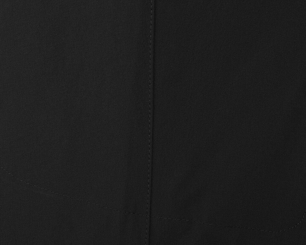 Bergson Outdoorhose ALASKO Herren Winter Wanderhose, elastisch, warm, gefüttert, Kurzgrößen, schwarz