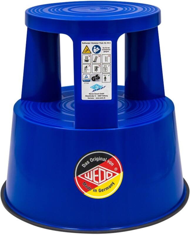 WEDO Rollhocker 212 203 Blau 44 x 44 x 43 cm
